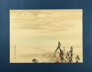 狩野芳崖「東山眺望図」