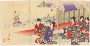 Chikanobu / Chiyoda Inner Palace / Kanda Festival	 [千代田の大奥　神田祭礼上覧]