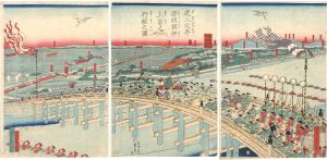 貞秀「建久元年源頼朝卿上京行粧之図」