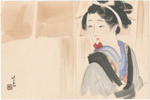 近藤紫雲「自筆画　美人図（仮題）」