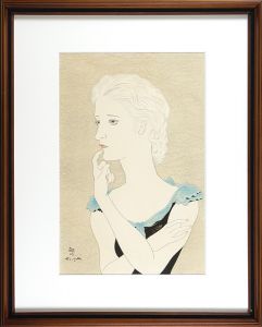 Fujita Tsuguharu (Leonard Foujita) / Woman in Blue Dress