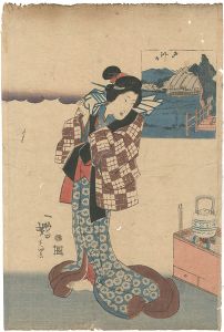 芳宗「美人図」