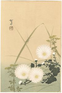 木村武山「菊とこおろぎ（仮題）」
