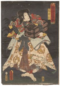 豊国三代「時代世話當姿見　児雷也」
