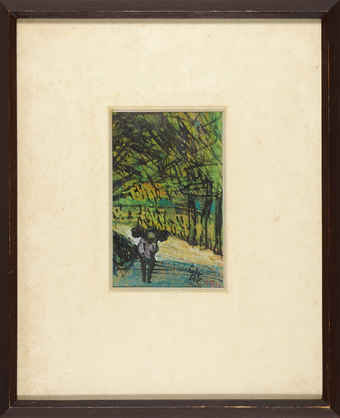 小野忠重「自筆画　秋葉路能」