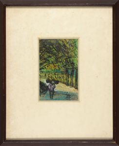 小野忠重「自筆画　秋葉路能」