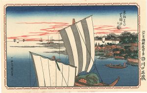 Famous Views of the Eastern Capital / Shell Gathering at Shibaura 【Reproduction】