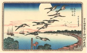 Famous Views of the Eastern Capital / Full Moon over Takanawa 【Reproduction】