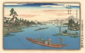 Famous Views of the Eastern Capital / A View of Late Spring at Masaki 【Reproduction】