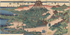 芳虎「富士山両道中一覧之図」