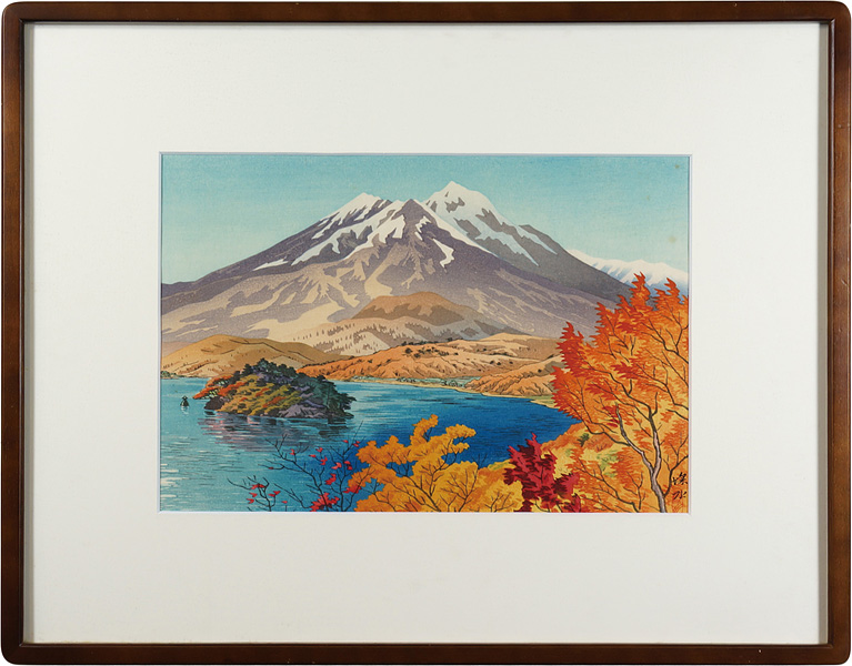 Ito Shinsui “10 Sights of Shinano / Autumn by Lake Nojiri”