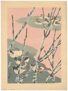 鶴田吾郎「初冬の水辺」