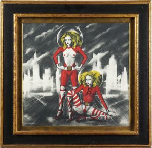 金子國義「La sœurs 姉妹」