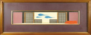 作者不詳「三島由紀夫『熊野』舞台装置原画」