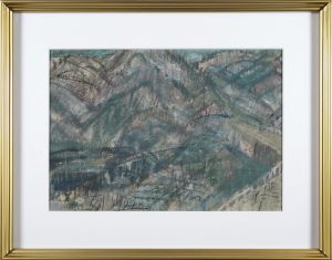 須田剋太「自筆画　熊野」