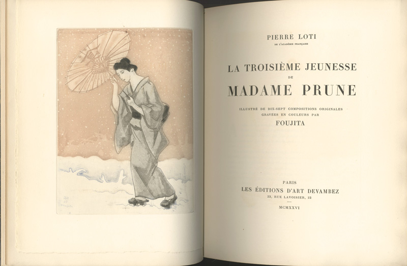“La troisieme jeunesse de Madame Prune” 藤田嗣治（レオナール・フジタ）画