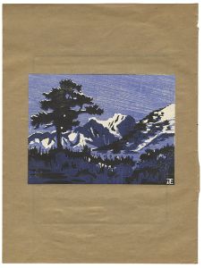吉田正三「雪光る（アルプス連峯）」