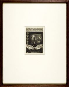 駒井哲郎「肖像（Portrait de Gilles de Rais）」