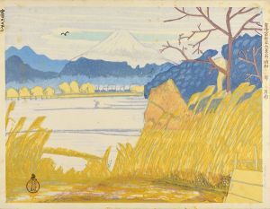 小泉癸巳男 / 36 Views of Fuji, the Holy Mountain / Mt. Fuji from the Abe River