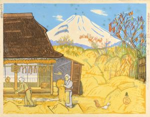 Koizumi Kishio / 36 Views of Fuji, the Holy Mountain / Mt.Fuji & Farmer’s House