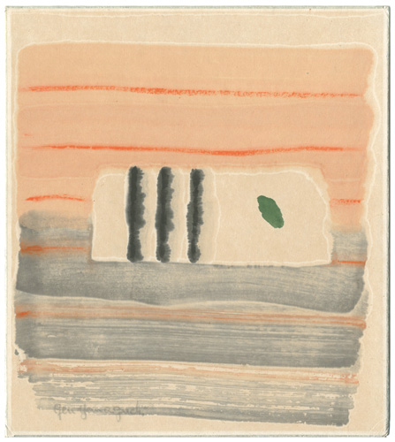 山口源「自筆画色紙」