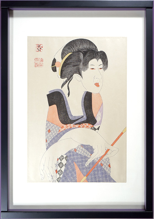 Tsuruya Kokei “Kabuki Scene from Sakurahime Azuma Bunsho : Bando Tamasaburo V as Furin Ohime”