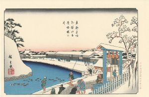 Famous Views of Ｔhe Eastern Capital / Precincts of Kameido Tenmangu in Ｓnow【Reproduction】