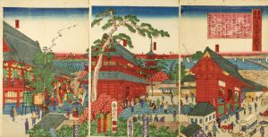国利「東京名所之内　浅草正観世音」