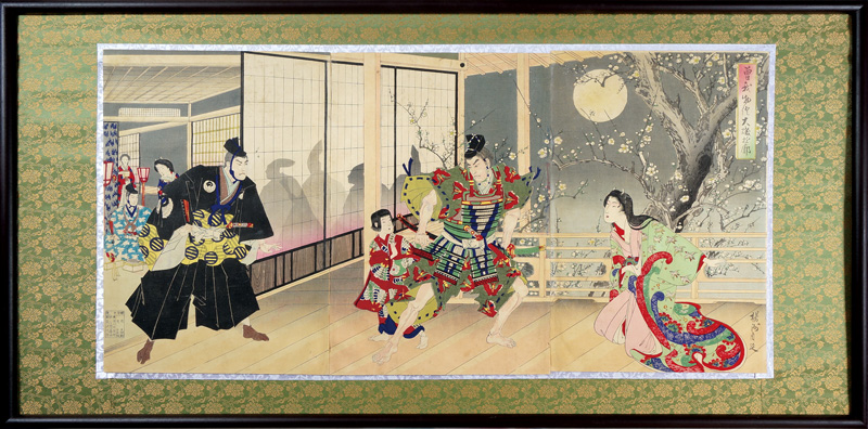 周延「曽我物語　大磯遊郭」