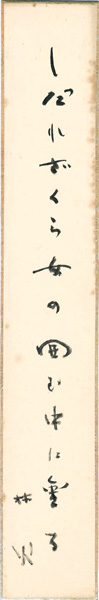 大野林火「自筆短冊」