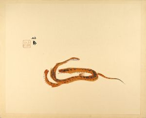 竹内栖鳳「蟠蛇」