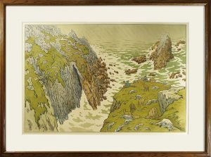 Henri Riviere / Les Aspects de la nature / La Falaise