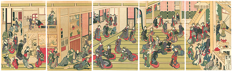 Hokusai “New Year's Ogiya 【Reproduction】”
