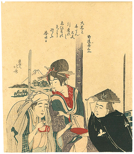Hokusai “Parody of Daikoku, Benten, and Ebisu 【Reproduction】”