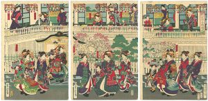 芳虎「新吉原金瓶楼之図」