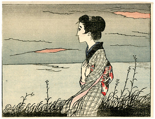 竹久夢二「女人伴天連　阿蘭陀の花」