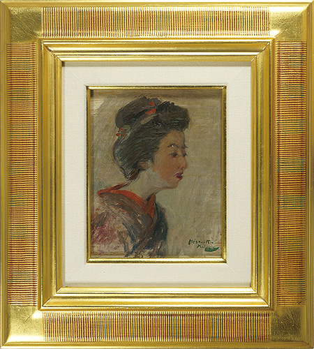 中澤弘光「自筆画　舞妓（仮題）」
