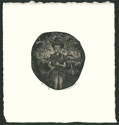 Wakuta Toshiyuki “Ex Libris / Orchid & Girl”