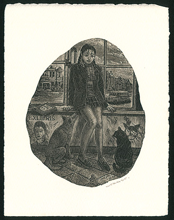 Wakuta Toshiyuki “Ex Libris / Girl (Miyazawa, Kenji)”