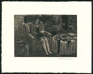 蔵書票 少女の部屋 I