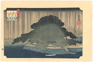 8 Views of Omi / Night Rain at Karasaki 【Reproduction】	