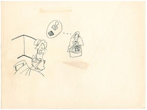 おおば比呂司「自筆画稿」