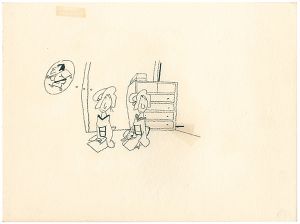 おおば比呂司「自筆画稿」