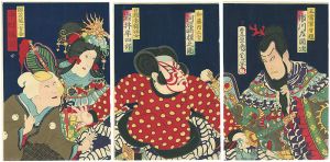 国周「三国無双瓢軍配　国性爺合戦 」
