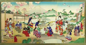 国貞三代「華族令息春駒ノ遊」