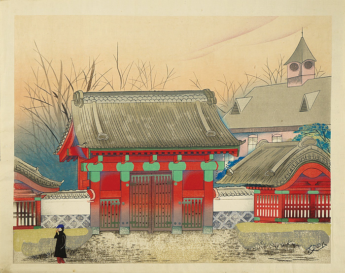 森田沙伊「赤門夕景」
