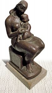 淀井敏夫「母子像（仮題）」