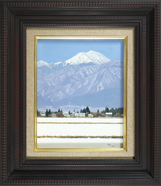 岩井良一「雪の安曇野」