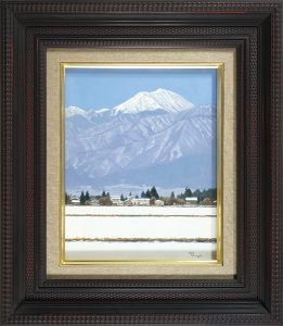 岩井良一「雪の安曇野」