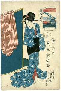 国芳「絵兄弟見立武者合　楠公ノ夜打」